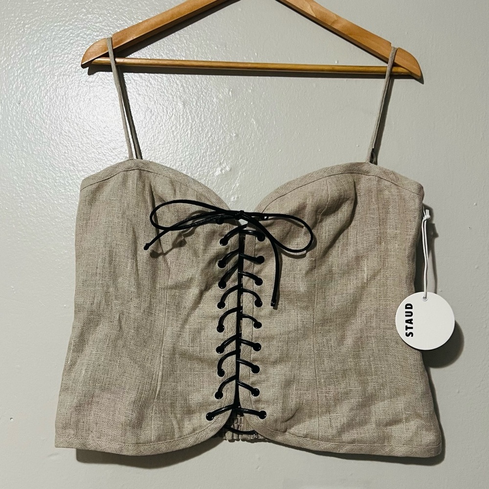 Staud Emery Top in Natural - Size XL